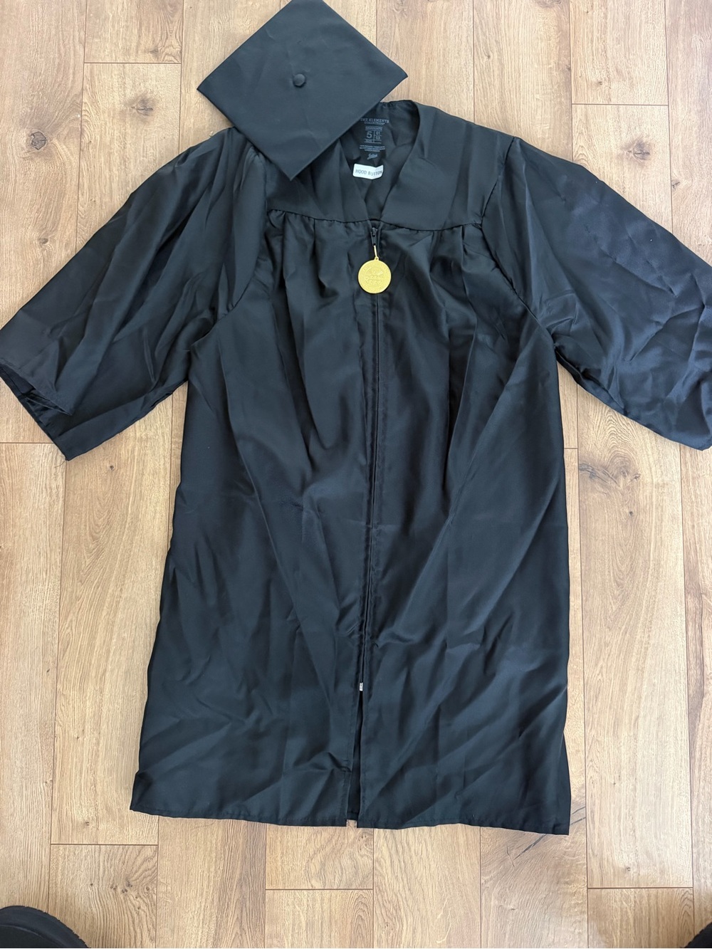 Graduation Gown and Cap - Black Academic Robe